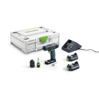 FESTOOL TXS 2.6-Plus gręžtuvas-suktuvas 2x2.6 Ah